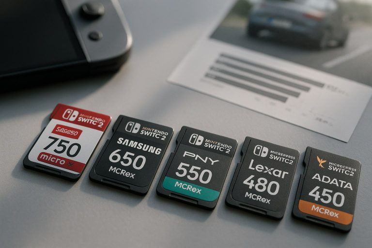 Los 5 mejores accesorios de almacenamiento oficial para Nintendo Switch 2 en 2026, ordenados por velocidad de