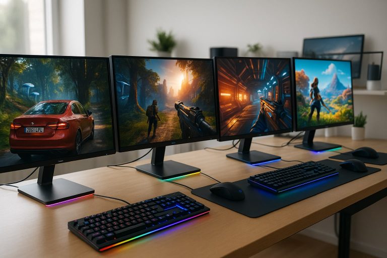 Los 6 mejores monitores gaming QHD 1440p bajo 400 € en 2026, ordenados por cobertura sRGB