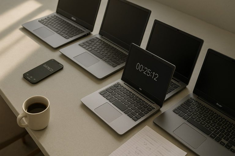 Top 7 portátiles para estudiantes de bachillerato bajo 600 € en 2026, ordenados por autonomía real