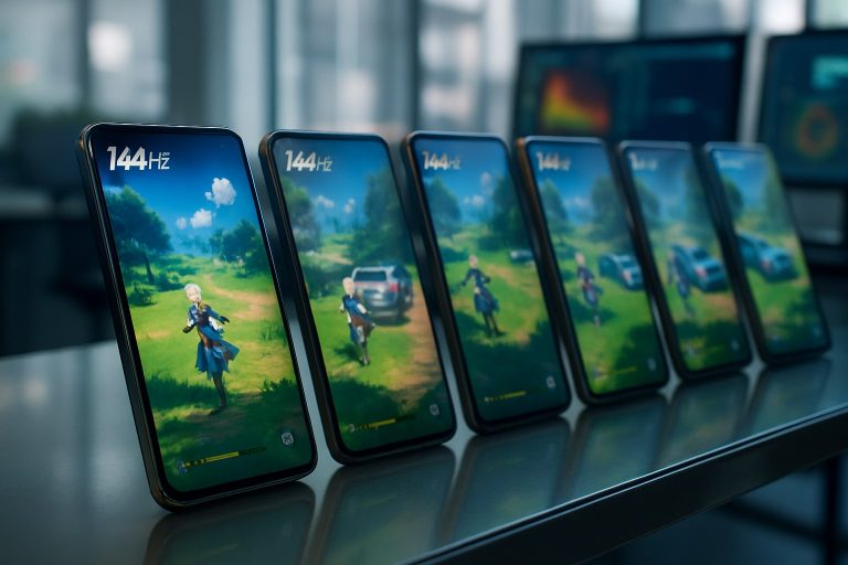 Top 7 smartphones gaming con pantalla a 144 Hz o más en 2026, ordenados por FPS medios en Genshin Impact a cal